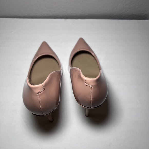 Aldo Stessy Point Toe Pump Heel Nude Pink Patent Leather - Picture 7 of 15